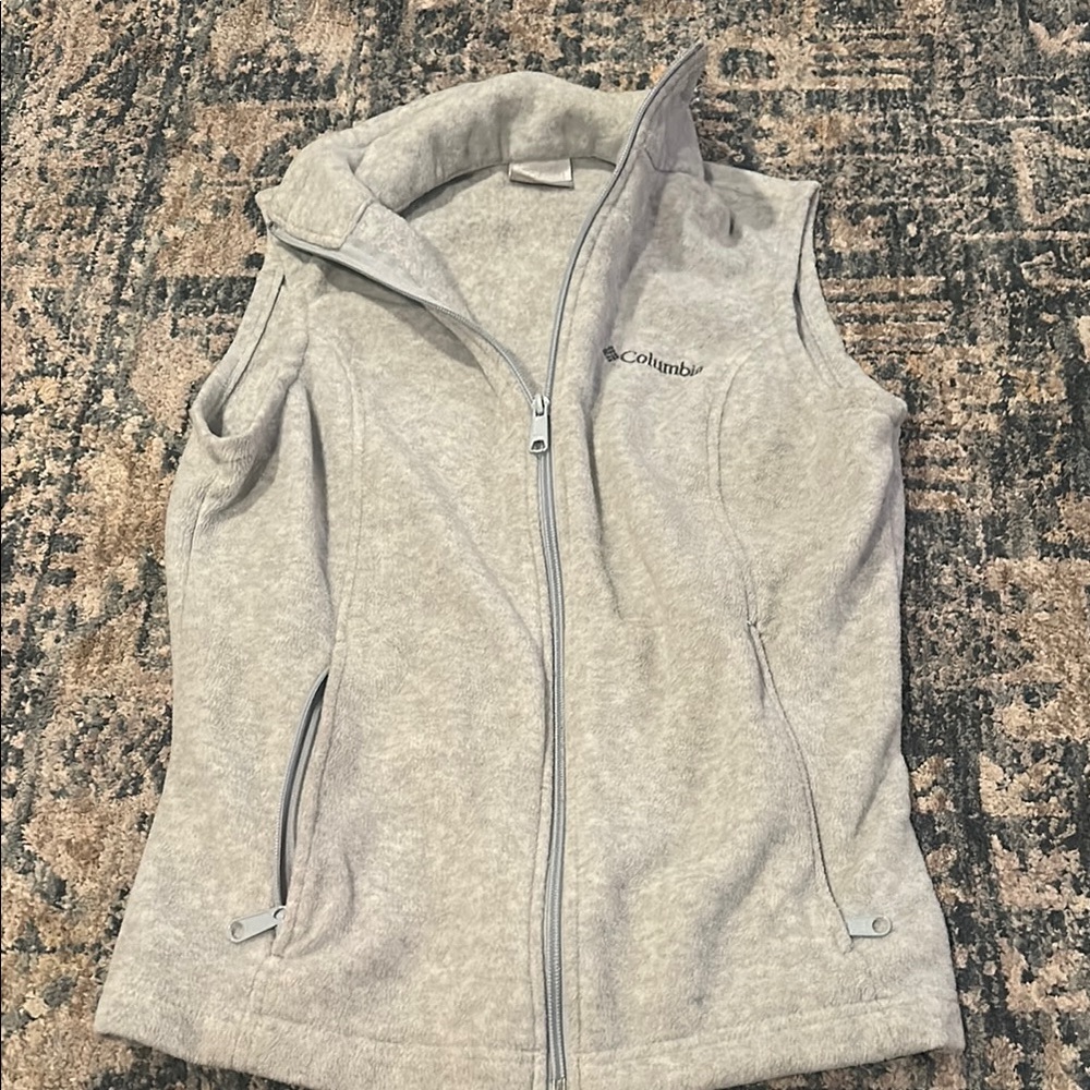 Columbia Gray Fleece Vest